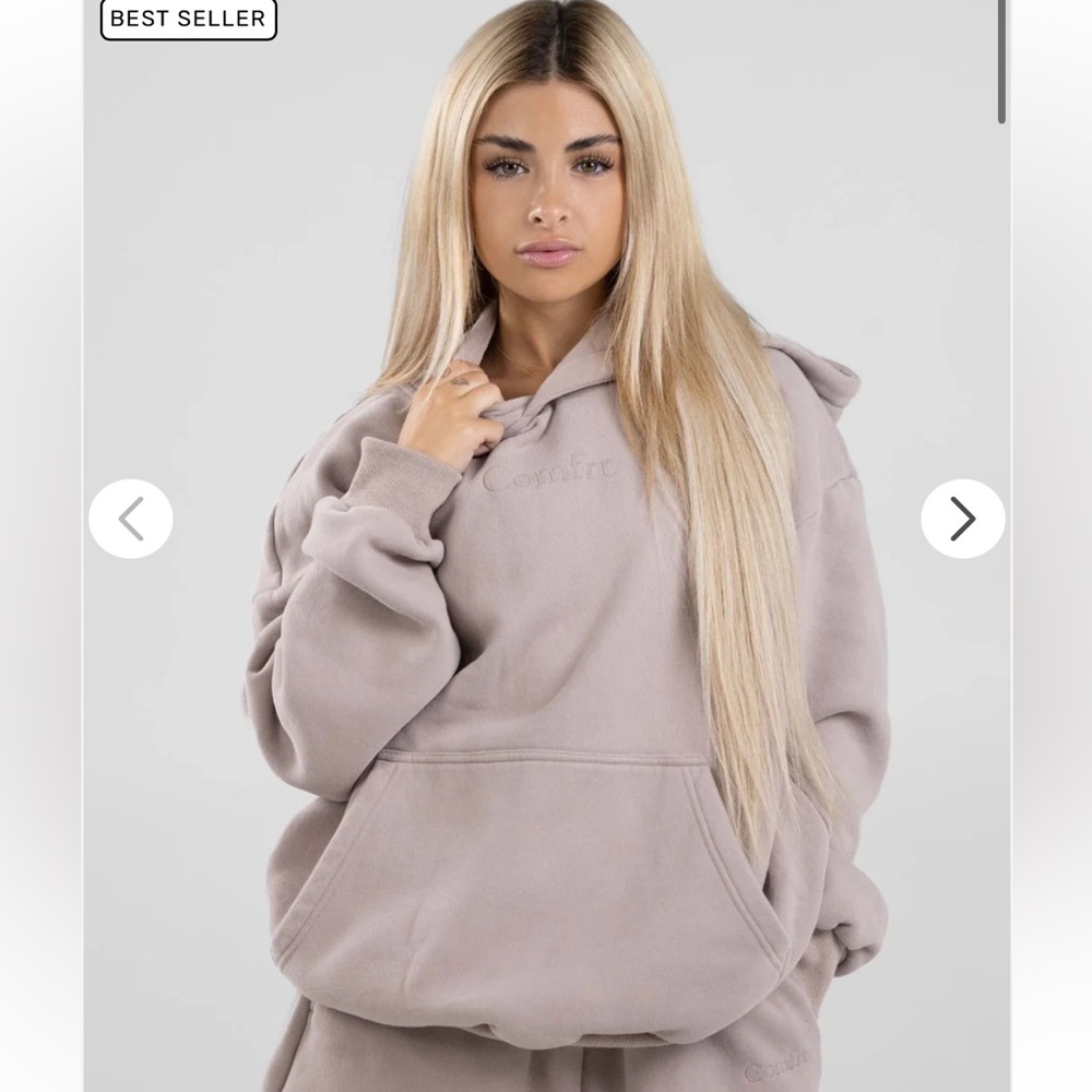 Comfrt Hoodie in shade “bark” (pinkish hue)